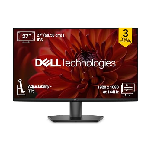 Image of Dell SE2726H 27-Inch Full HD IPS Panel Monitor (Black) Ultra-Thin Bezels, Flicker-Free Display, Comfortview Plus, HDMI & VGA Connectivity - Stylish Design for Home & Office Productivity
