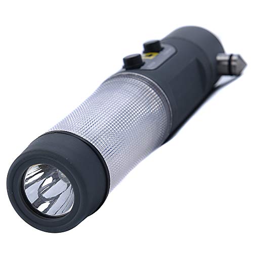 AA 3-in-1 Emergency Flashing Beacon Torch Glass Hammer Seatbelt Cutter Rescue Tool for Cars and Other Vehicles AA1306…