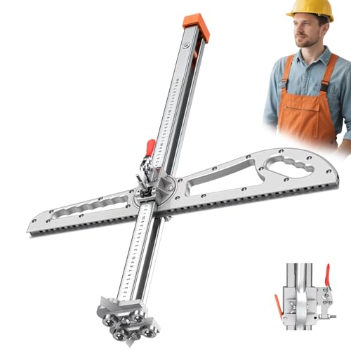 Drywall Cutter Tool,Hand Push Gypsum Drywall Cutter, Adjustable Gypsum Board Cutting Tool,Foldable,Dual Positioning,Professional and Efficient