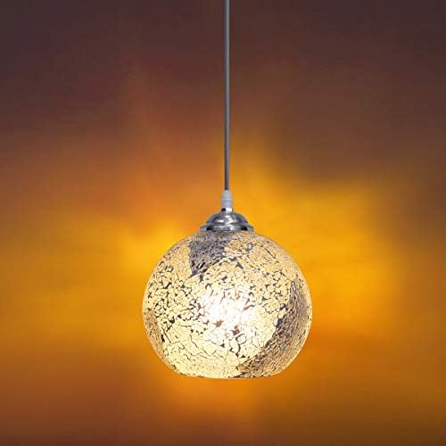Vintage Glass Globe Ceiling Hanging Pendant Light Shade Mosaic Lighting Hand Crafted M0103