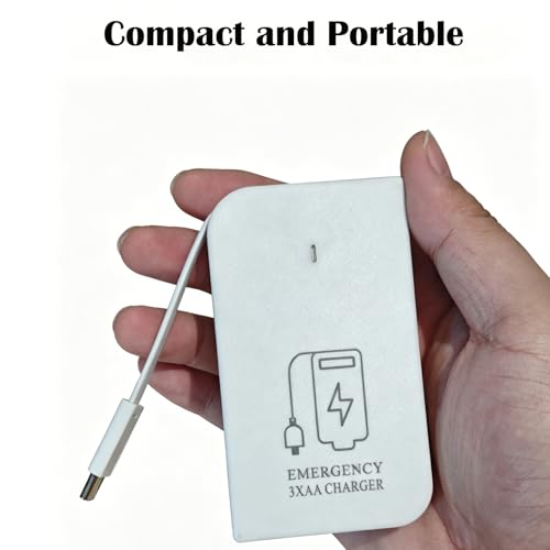Cargador de emergencia para teléfono con baterías AA USB miniatura 4