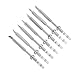 TOPINCN 7 Types Mini Stainless Steel Soldering Iron Tip Replacement for TS100 Portable Outdoor Soldering Iron Kit (7pcs Soldering Tips)