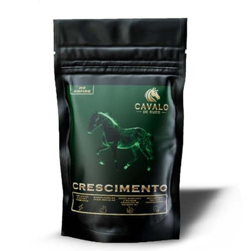 Sócoxo Mix Cavalo de Ouro Crescimento Para Potros Equinos Cavalos Crescer Forte Saudável Manga Larga