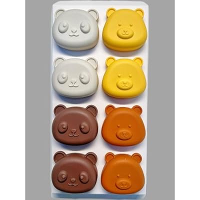 MiaoLab Cute Animal Baby Proofing Outlet Covers, 8 Pack Silicone + V0 PC Plug Protectors, BPA-Free Non-Toxic Child Safety Socket Caps for US Type B 3-Prong Electrical Outlets, Fire-Retardant Design