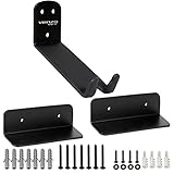 Venzo 1x Bike Bicycle Cycling Pedal Wall Mount Indoor Storage Hanger Stand - Hook Rack Holder - with Tire Brackets - Great for Garage and Shed