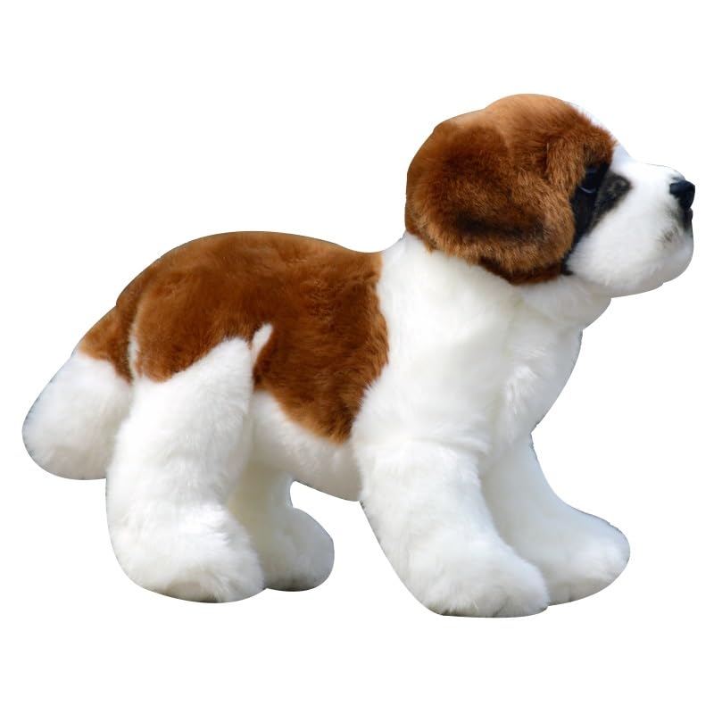 Peluche réaliste Bernard Chiot douce câline cadeau enfant fille garçon