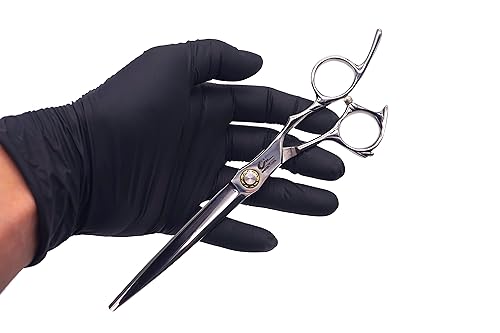 Tesoura Umi Prata Cromado Profissional Premium 7 Polegadas Fio Navalha Para Cortar Cabelo e Barba Pa