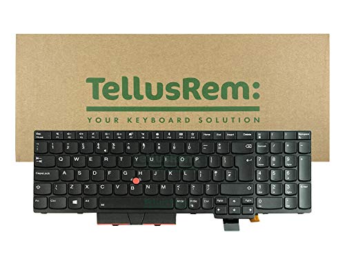 TellusRem replacement UK backlit keyboard for Lenovo Thinkpad T570 T580 P51s P52s