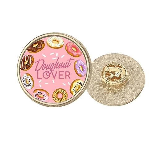 Broche ronde en métal doré pour dessert au design chic et durable