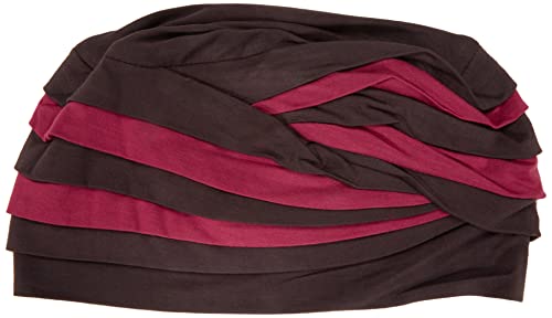 Christine Headwear Women's Shanti Turban-Mixed Colours Headband, Chocolate/Red Bud, One Size