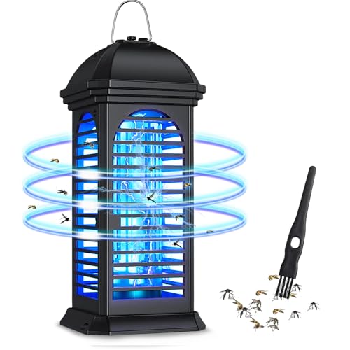 HEEGFF Lámpara Antimosquitos Electrico, 11W UV Lampara Mata Mosquitos Lámpara, Eléctrica de Mosquitos Exterminador de Mosquitos de Uso Interior y Exterior para Mosquitos, Polillas, Moscas, Insectos