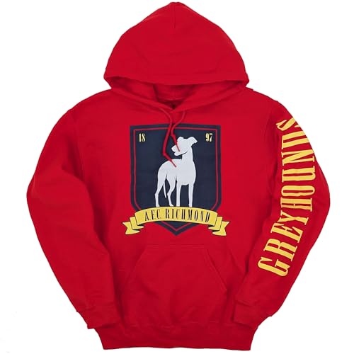 Ripple Junction Ted Lasso Mens Pullover Hooded Sweatshirt AFC Richmond Greyhounds 1897 Soccer Team Logo Hoodie Red XL