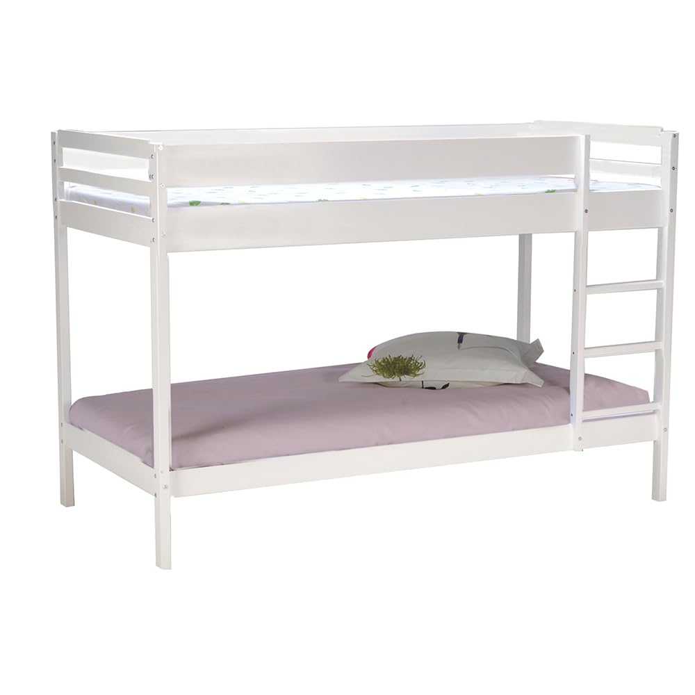 WEBER INDUSTRIES Letto a castello, 90 x 190 cm, colore: Bianco