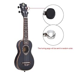 Ukulélé 21"Soprano Ukulele Ukelele 4 Cordes Spruce Wood Ukulele Ultherhain spécial for débutants Rosewood Touche Cordes en Nylon Instrument Ukulele – Image 4
