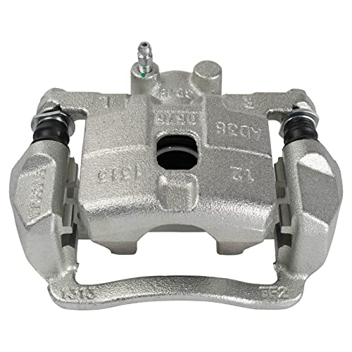 Image of TRQ Rear Left Brake Caliper w /Bracket Drivers Side