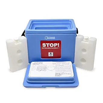IS IndoSurgicals Small Vaccine Carrier With 2 Icepacks - 0.80 L