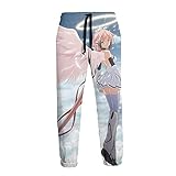 WANGYOYOT Anime Heaven's Lost Property Ikaros Sweatpants Funny Cosplay Casual Pants Sports Trousers for Men Women White