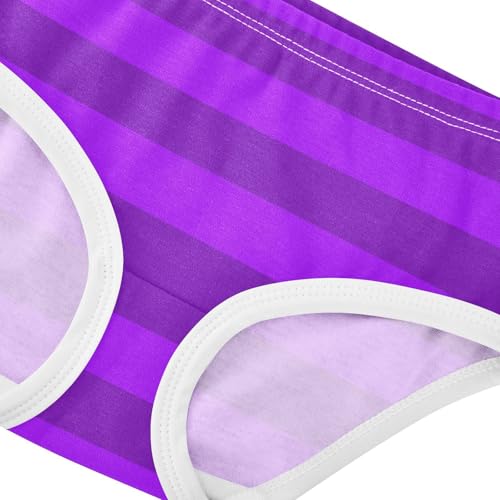 Purple Gray Stripe Toddler Girls's Underwear 2T4
