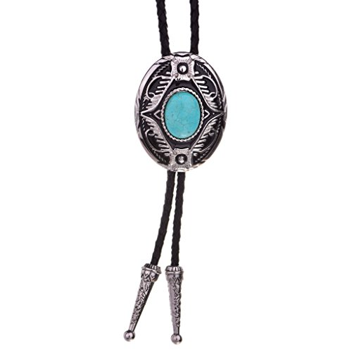 Turquoise Bolo Tie, Western Bola Tie for Men