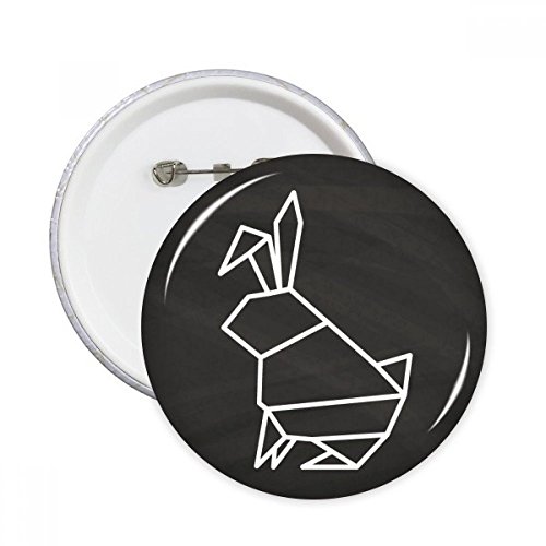 Badge XXL origami lapins colorés DIYthinker, une idée de cadeau originale pour passionnés d'art