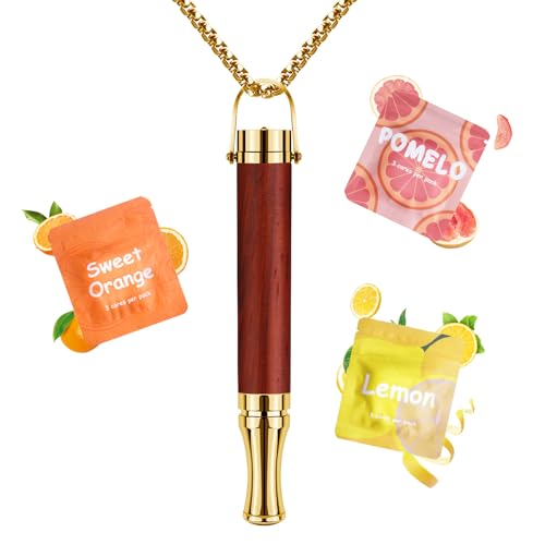 CARITATE Rauchfrei Halskette Rauchentwöhnung, Einstellbarem Widerstand Raucherentwöhnung mit Fruchtmischung Pack