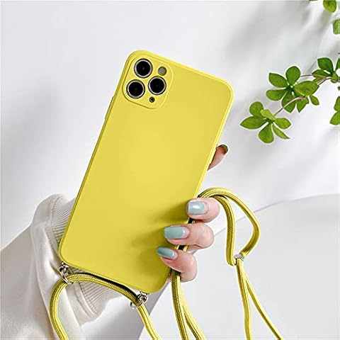 Einaily Mobile Phone Chain for iPhone 12 Pro, Case with Strap, Mobile Phone Case for Smartphone for Hanging, Protective Case with Cord Silicone Case Necklace Case with Chain for iPhone 12 Pro Cover