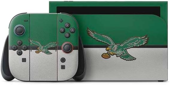 Skinit Decal Gaming Skin Compatible with Nintendo Switch 2 (2025) with Joy-Con - Officially Licensed NFL Philadelphia Eagles Distressed Design