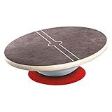 Sport-Thieme Sportkreisel Classic | Balance-Board aus rutschfest beschichtetem Holz mit Alu-Halbkugel | Bis 180 kg | ø 37 cm | Eigene Fertigung | 10 Jahre Garantie