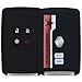 Produktbild kwmobile Autoschlüssel Hülle kompatibel mit Renault 4-Tasten Smartkey Autoschlüssel (nur Keyless Go) - Silikon Schutzhülle Schlüsselhülle Cover Pro Racing Star Rot Weiß Schwarz