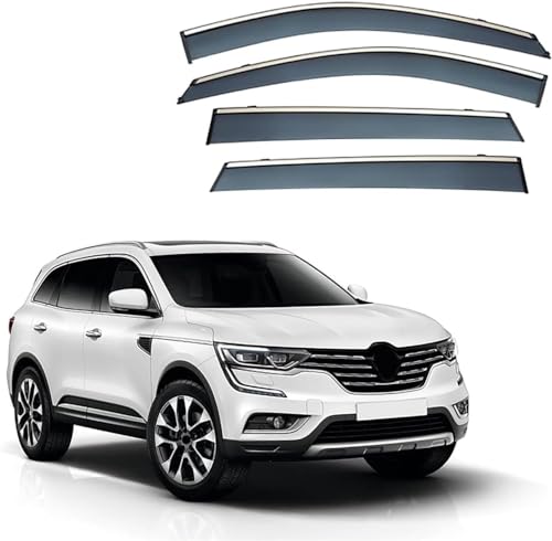 Deflectores de Aire para Renault Koleos HC 2017-2020 2021 2022 2023, Ventana de Coche, deflectores de Lluvia Integrados, deflectores de Viento Integrados
