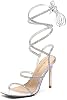 DREAM PAIRS Tacones Stiletto para Mujer - Sandalias Gladiador Sexys con Punta Cuadrada y Abierta para Vestir 2