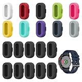20 STK Silikon Staubstecker,Generischer Silikon Ladeanschluss Staubstecker Für Garmin Zubehör Fenix 8/7/7 Pro/6/5,Venu 3/3s/2,Forerunner 965/265/165,Geeignet Für Sport, Outdoor-Aktivitäten