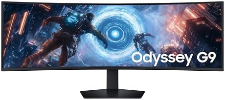 Samsung Odyssey G9 G91F 49 inç DQHD 144 Hz VA 1ms 1000R Kavisli Oyuncu Monitörü, LS49FG916EUXUF — Amazon ürün görseli