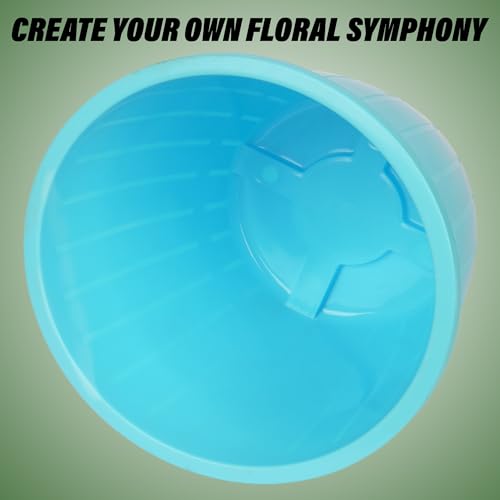 Image of Kuber Industries Flower Pot | Flower Pots for Indoor & Outdoor | Plastic Pot for Gardening | Planter for Flower | Balcony Pots for Home Decor | Duro Flower Pot | 10 Inch | Pack of 5 | Multi