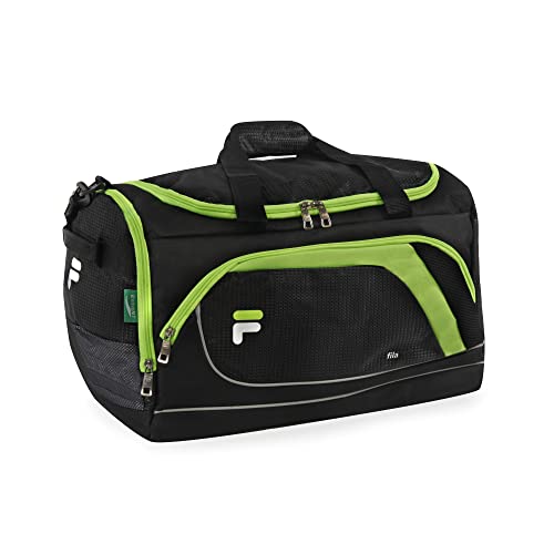 Fila Advantage 19" Sport Duffel Bag, Black Neon, Black Neon, Advantage 19" Sport Duffel Bag, 19" Duffel