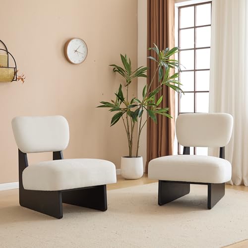 Sillón Minimalista Negro con Tapizado en Poliéster miniatura 1