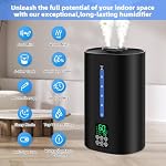 Coolfiqu 6L Warm & Cool Mist Humidifiers for Bedroom,Large Room,Plants - Image 4