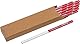 Meister Zimmermannsbleistift-Set 15-teilig - 240 mm Länge - Ovale Form - Mittlere Härte - Ideal zum Anzeichnen & Markieren - rot & weiß / Markierungswerkzeug / Baubleistift / 9446700
