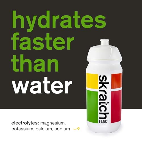 Image of Skratch Labs Hydration Sports Drink Mix with Caffeine - Real‑Fruit Electrolyte Powder for Fast Hydration & Energy | Lemon Lime | 20 Servings | Non‑GMO, Clean Ingredients