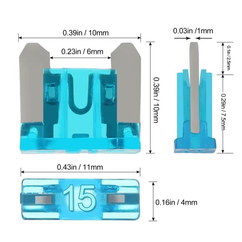 Jorest 120Pcs Car Fuse Kit - Replacement Fuses Assortment Kit For Car/Rv/Truck/Motor (2Amp 3A 5A 7.5A 10A 15A 20A 25A 30A 35A 40A) - Micro Blade Fuses Automotive (Low Profile Mini Fuse) +1Fuse Puller #TOP2