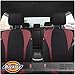 Dickies 3-Piece Hawker Truck Seat Covers, Durable Seat Covers for Trucks — Black/Red
