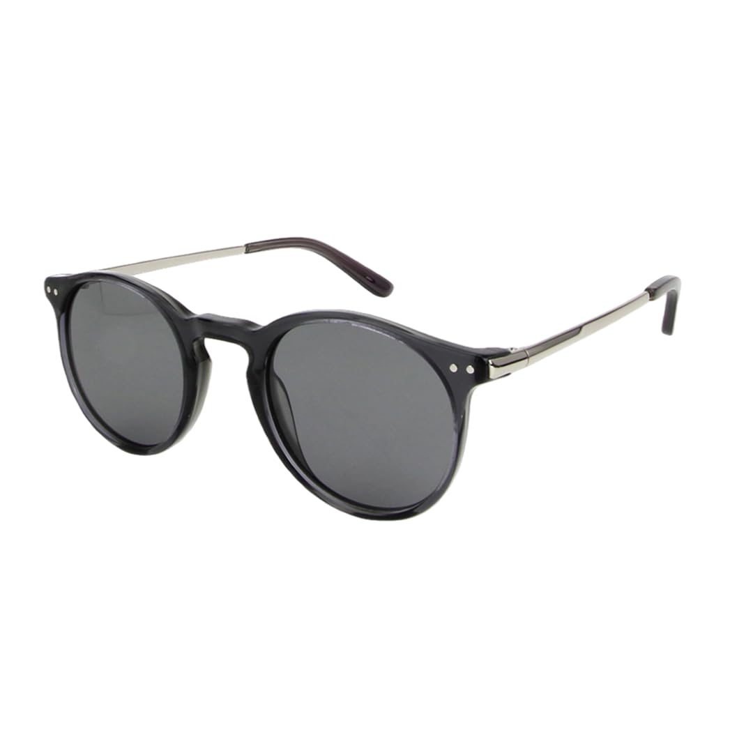 Lunettes de soleil rondes vintage en acétate à monture étroite, polarisées UV400