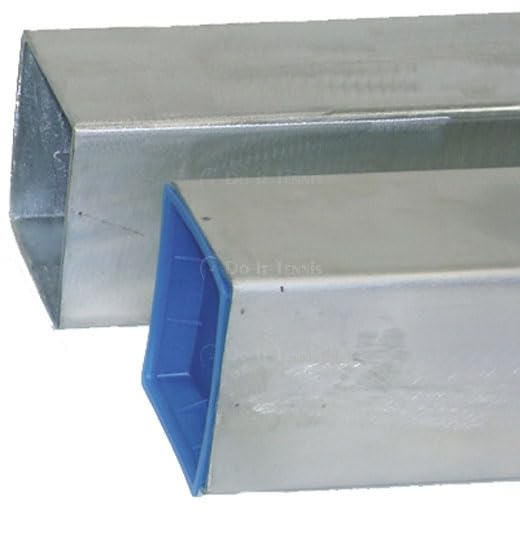 Square Galvanized Sleeves for 3'' Square Tennis Posts