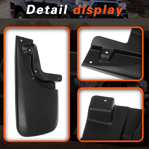 Image of Mud Flaps for Trucks Mud Guards Compatible with Tacoma 2005-2015 Pickup (with Fender Flares) Splash Guards 4pcs Front & Rear Side