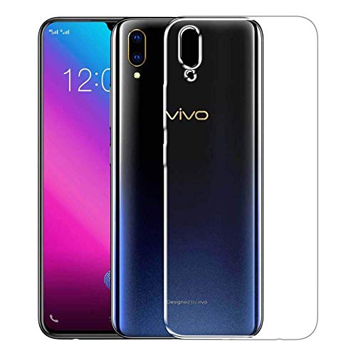 Image of Case Creation Brand - Mobile Cover for Vivo V11 Pro (Soft & Flexible Back Case), Transparent