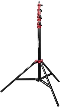 Flashpoint Pro Air-Cushioned Heavy-Duty Light Stand (Red, 9.5')
