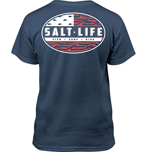 Salt Life Boy's Amerifinz Youth Short Sleeve Tee