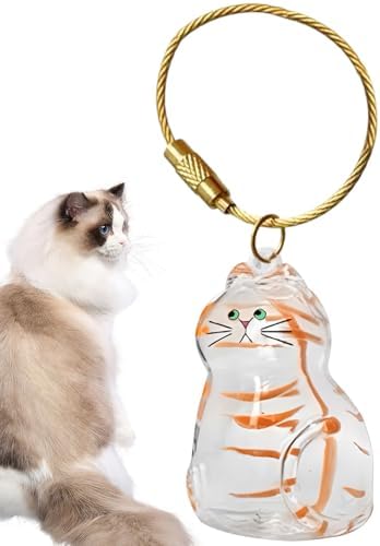 Bouteille Porte-clés Pour Récupérer Les Poils De Chat/Chien - Pendentif Transparent Mignon - Souvenir Animal - 6