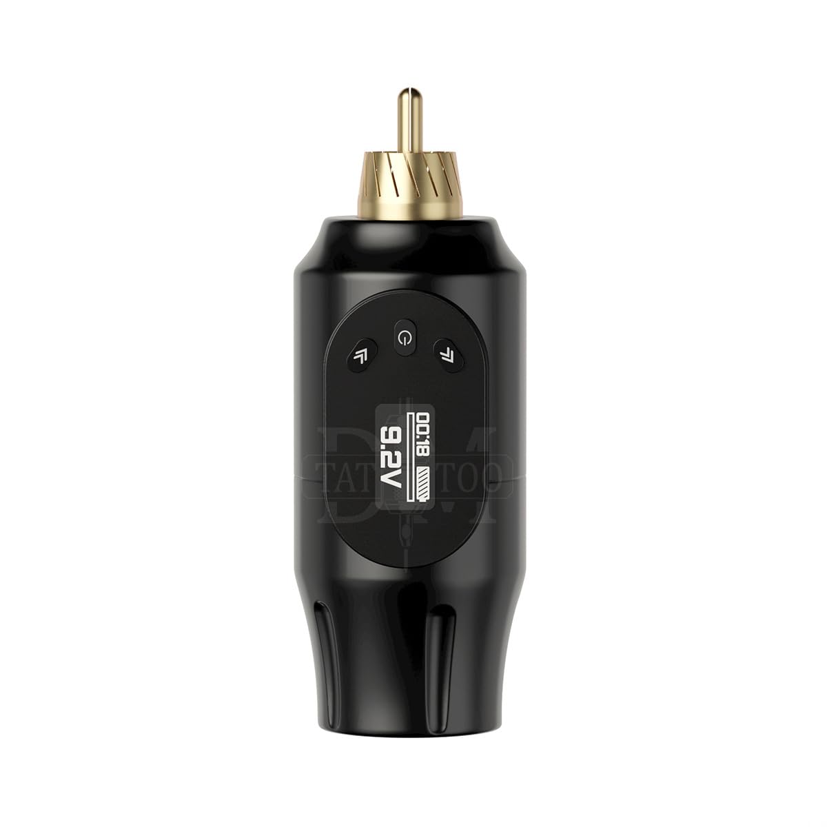 Wireless Tattoo Battery Pack with OLED Display - 2000mAh RC Power Supply for Rotary Tattoo Machines, Type-C Fast Charging, 8 Hour Work Time,Black