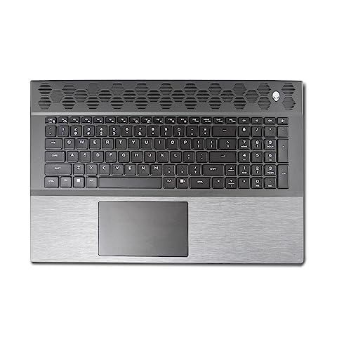 Image of MightySkins Skin Compatible with Alienware M18 R1 (2023) Full Wrap Kit - Brushed Aluminium | Protective, Durable, and Unique Vinyl Decal wrap Cover | Easy to Apply & Change Styles | Made in The USA